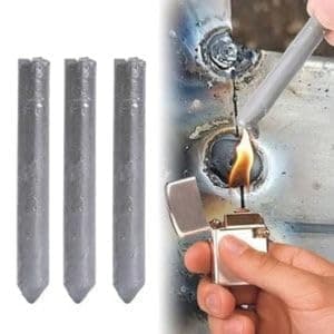 Low Temperature Aluminum Welding Rod – Flux Core Repair Stick for Metal, Aluminum, Copper & Zinc | Easy Brazing Rod (Pack of 3)